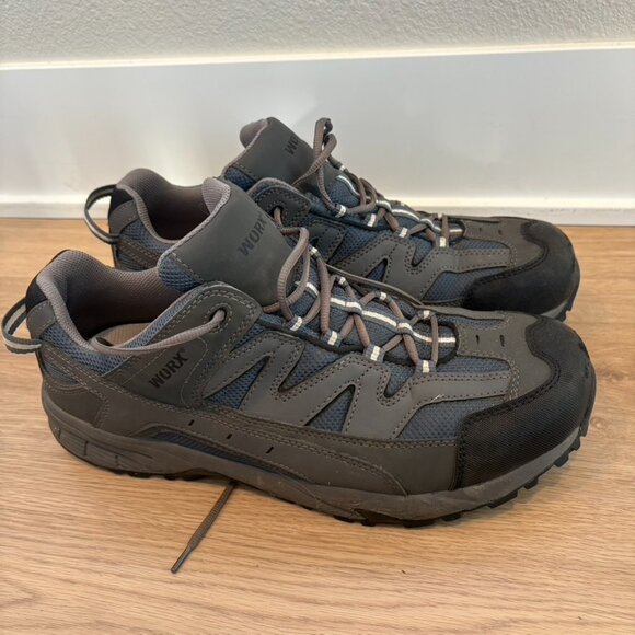 Red wing shoes Worx | steel toed sneakers Gray Blue Size 13 - Picture 1 of 11